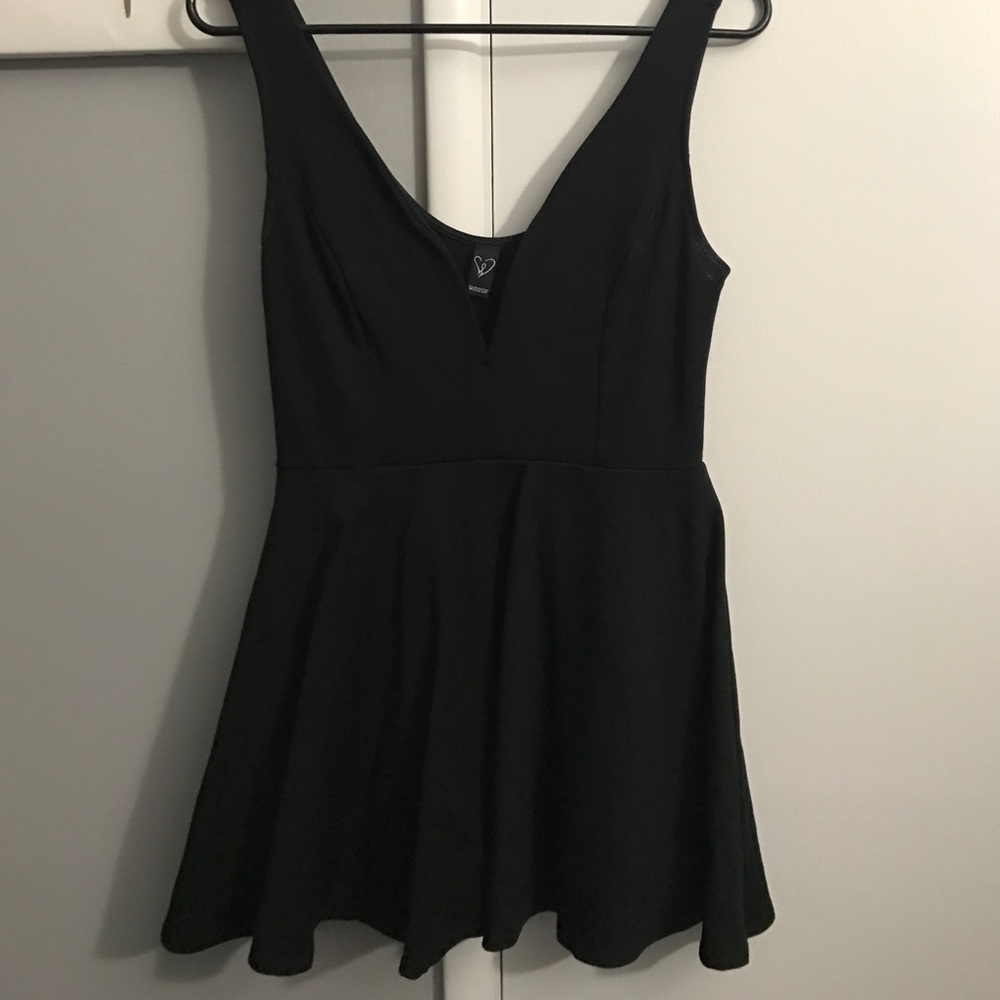 Black mini dress