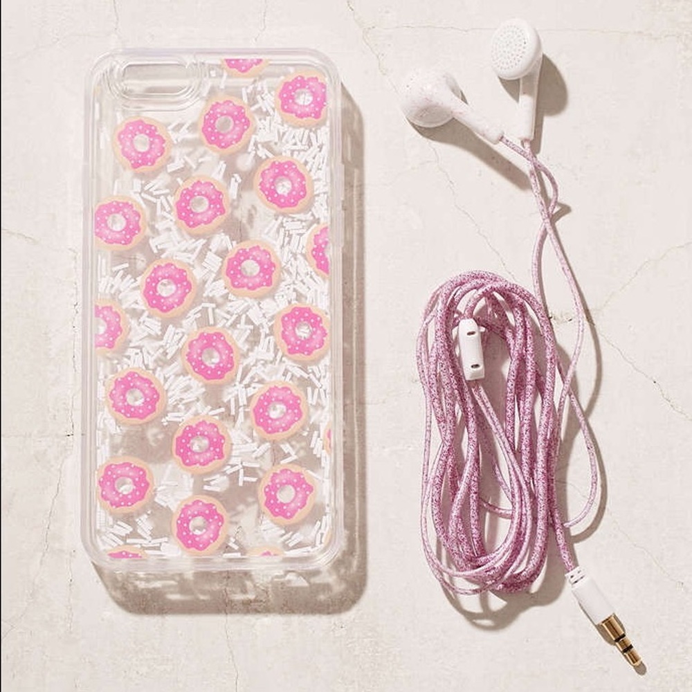 Donuts Phone Case w/Headphones Set