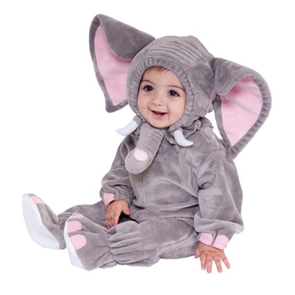 Baby cuddle elephant costume.