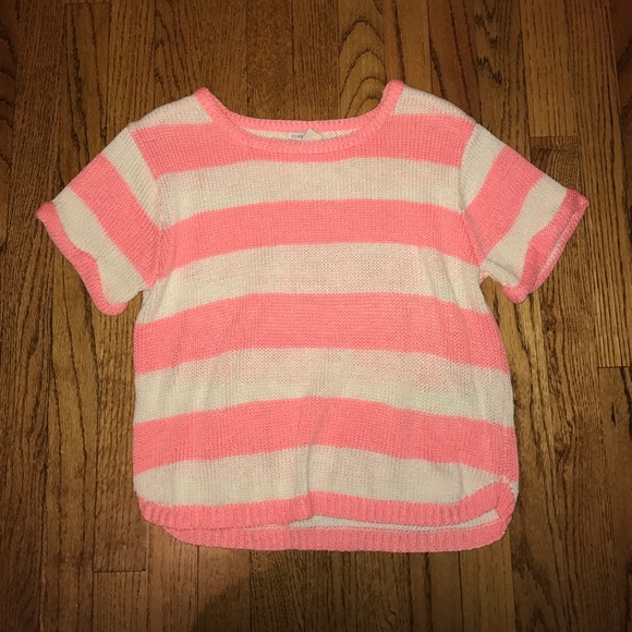 Stripped short sleeve sweater - Picture 1 of 4