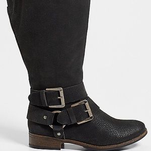 Maurices Wide Calf Faux Suede Riding Boots
