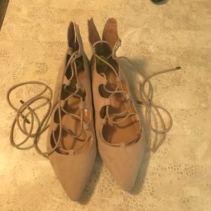 Lace up Nine West flats
