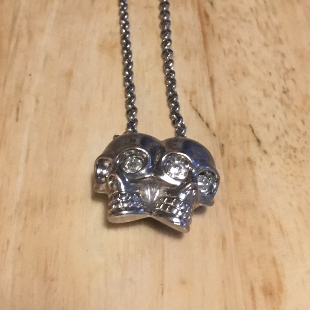 Alexander McQueen Conjoined Skull Necklace