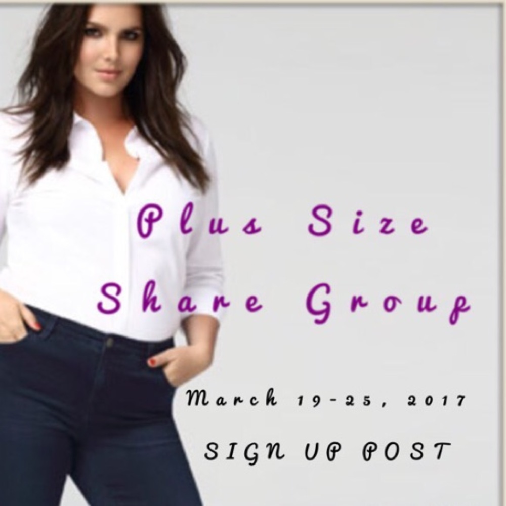 Plus Size March 19-25 Share Group Sign Up