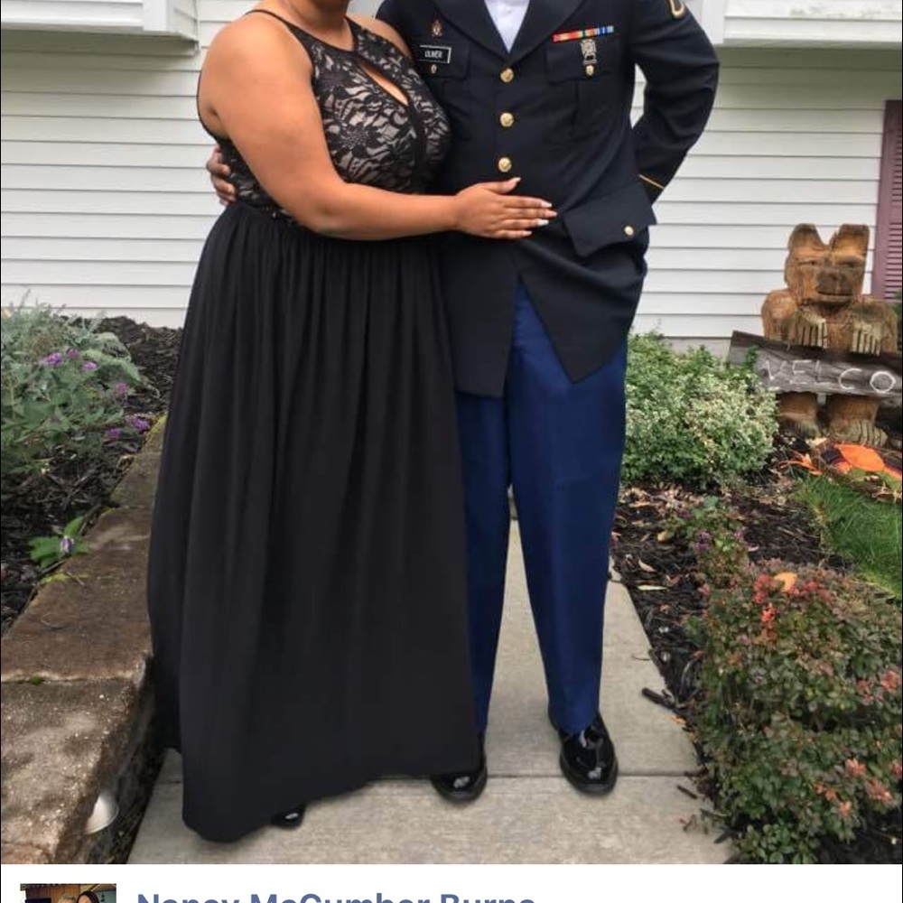 Long plus size ball grown