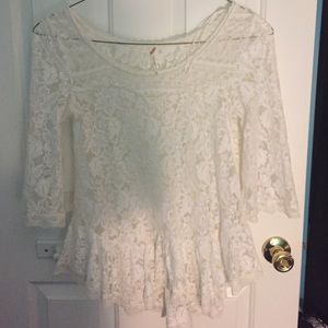 Pretty lace free people top