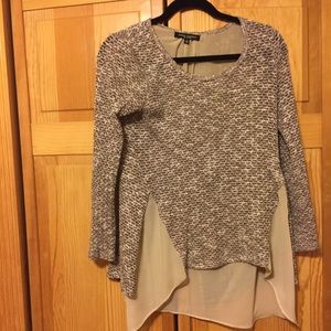 Super cute woven/cotton sweater!!