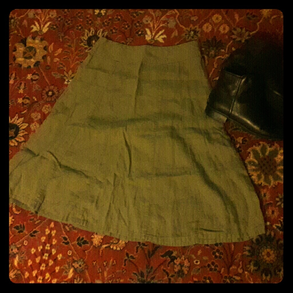 Coldwater Creek Linen Skirt