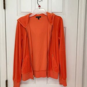 Juicy Couture hoodie in gorgeous orange color