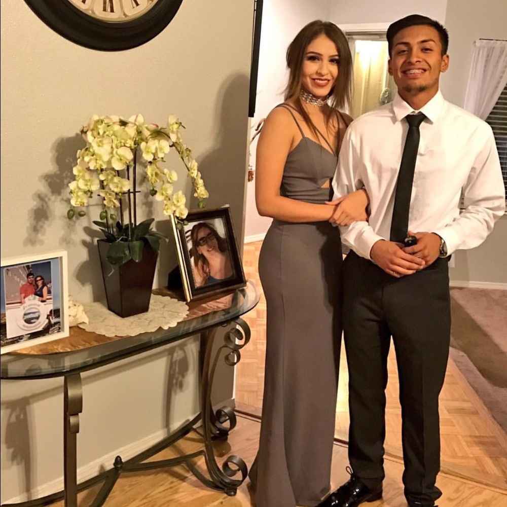 FLASH SALE Grey prom/homecoming dress