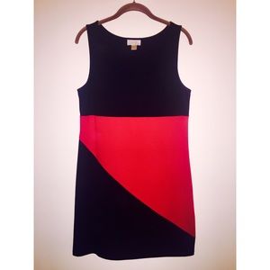 Black and Red Loft Sheath Dress in Medium