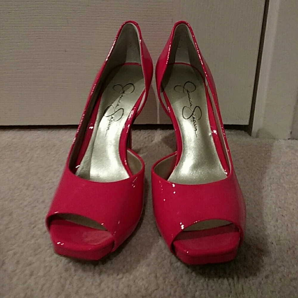 Nwot Jessica Simpson hot pink shoes