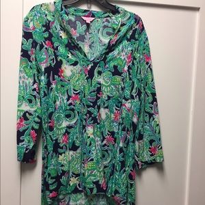 Vibrant Lilly Pulitzer tunic