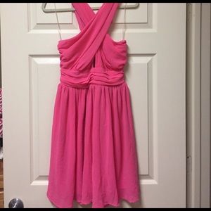 LuLu's hot pink dress