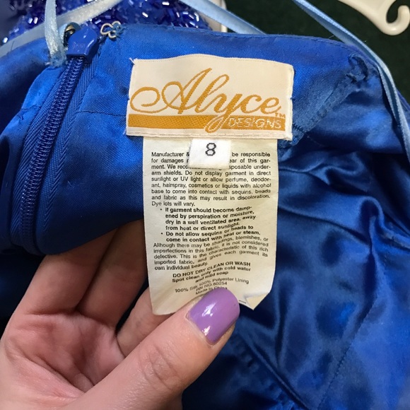 Blue sequin prom dress - Picture 5 of 5