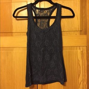 Navy blue lace tank!