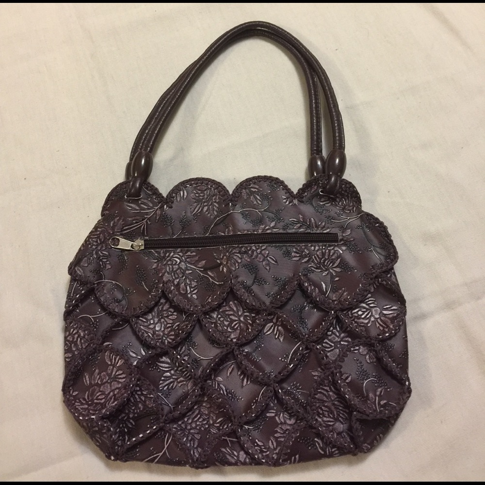 Unique Plum Handbag NWOT