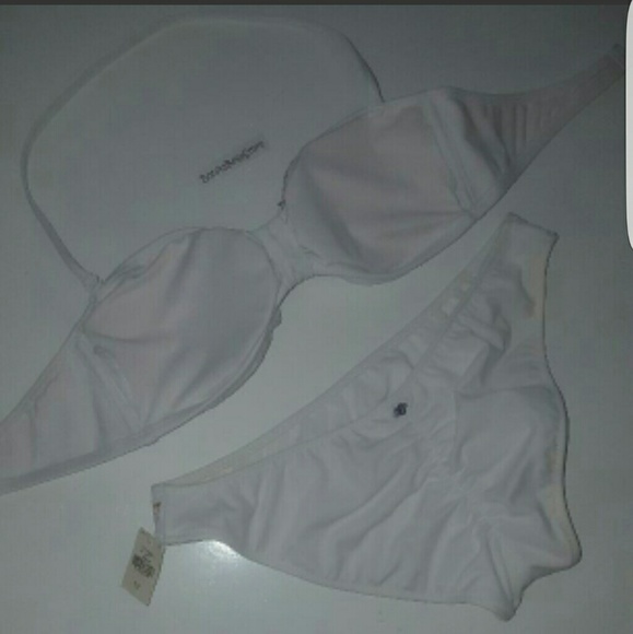 Victoria's Secret SMALL WHITE SEQUINED BIKINI SET