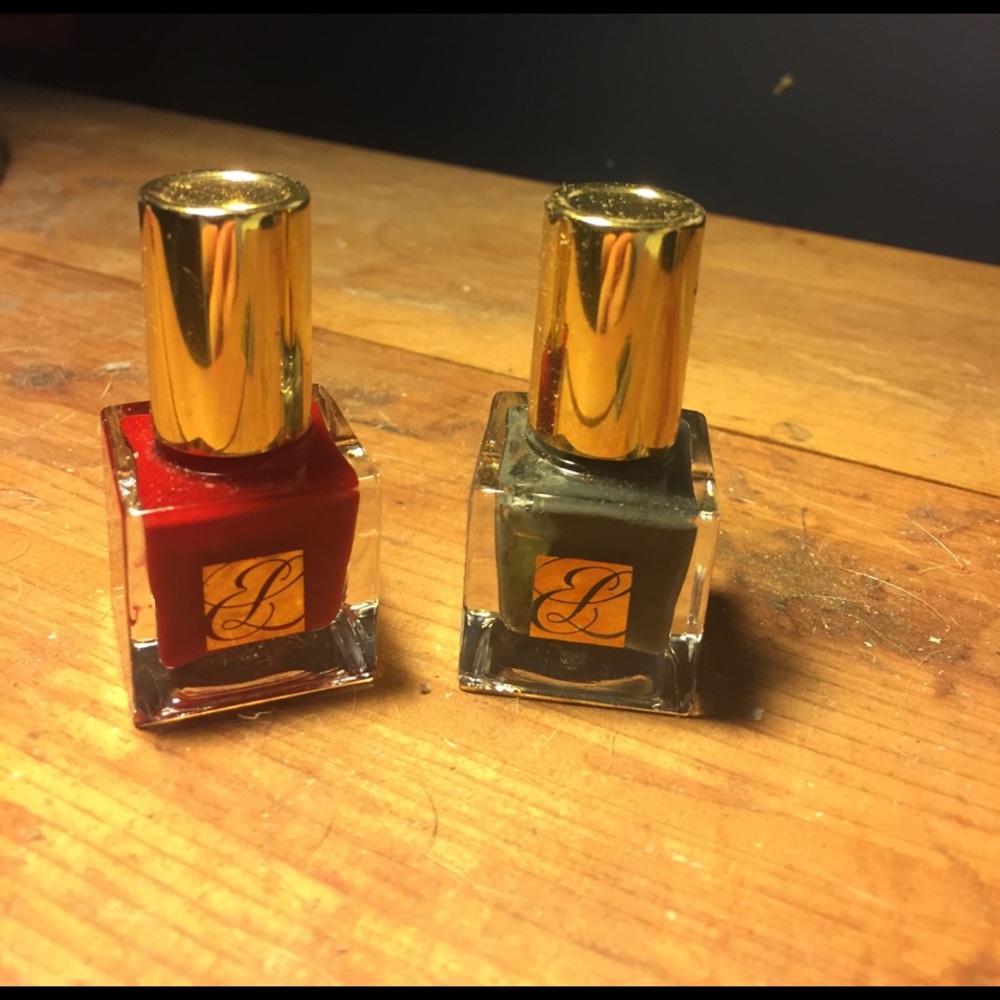 Estée Lauder Nail Polish. Never used. Two colors.