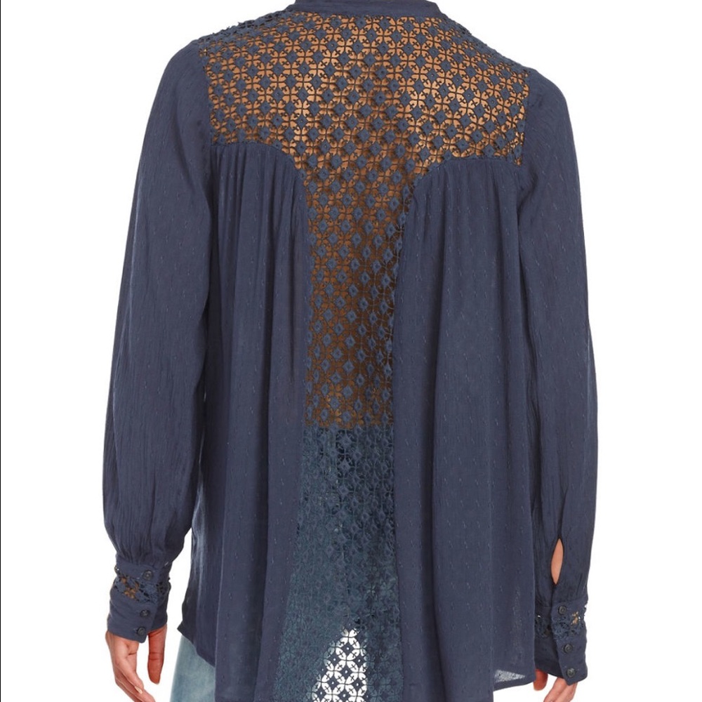 Free People- The Best Button Front Blouse - Small