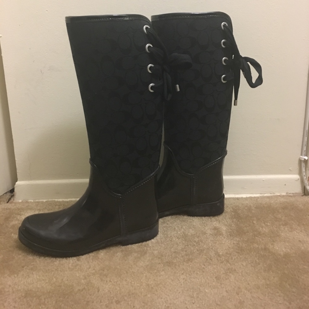 COACH rain boots