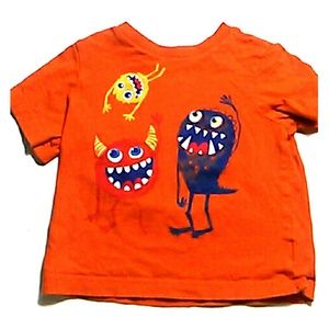12-18 month orange childrens place monster tee