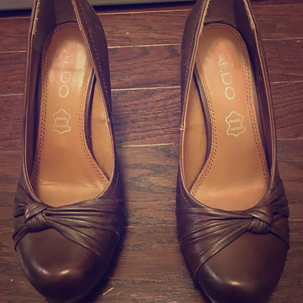 Aldo Brown Heels 7