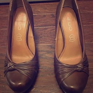 Aldo Brown Heels 7