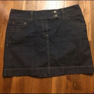 Ann Taylor Loft denim miniskirt