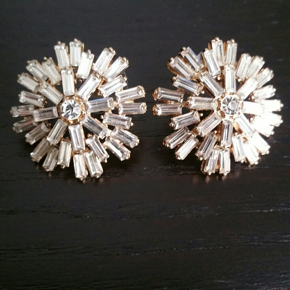 Gorgeous Statement Crystal Stud Earrings - image 1