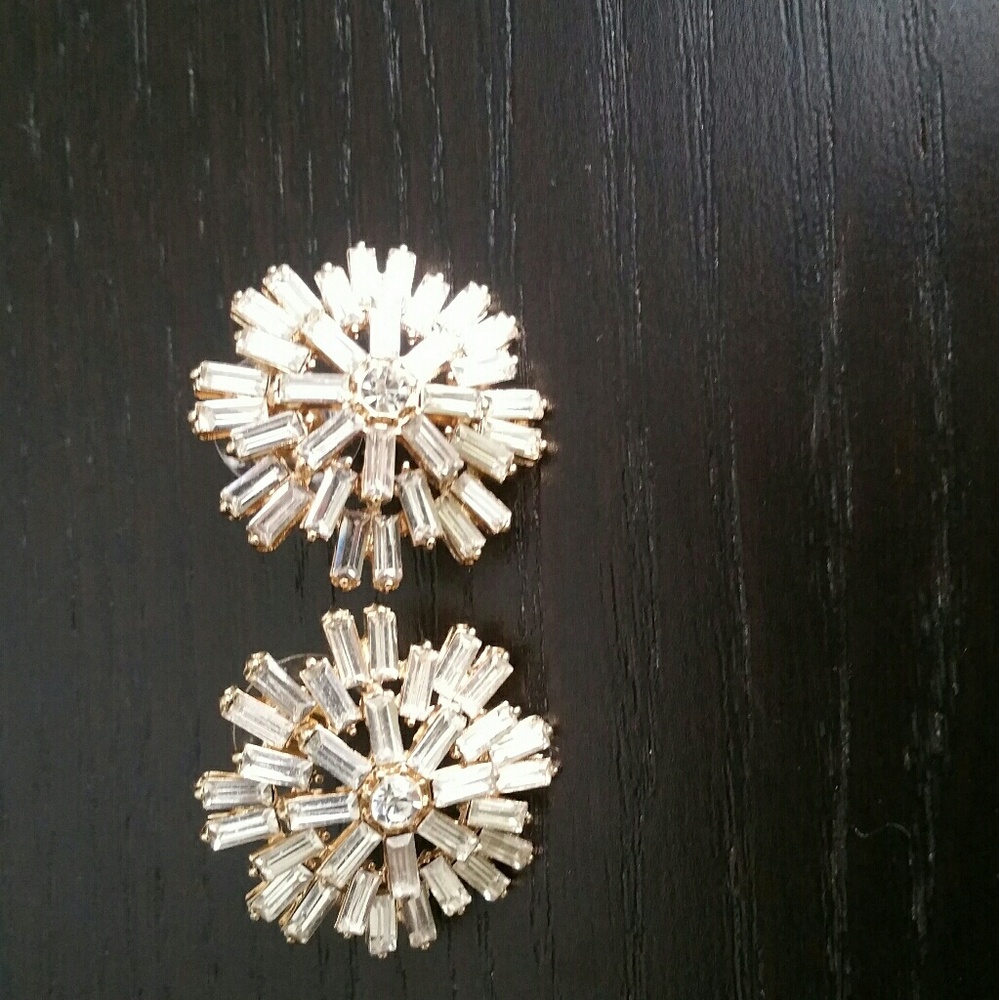Gorgeous Statement Crystal Stud Earrings - image 2