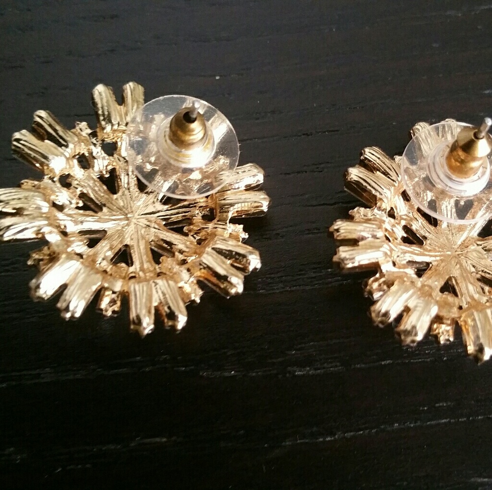 Gorgeous Statement Crystal Stud Earrings - image 3