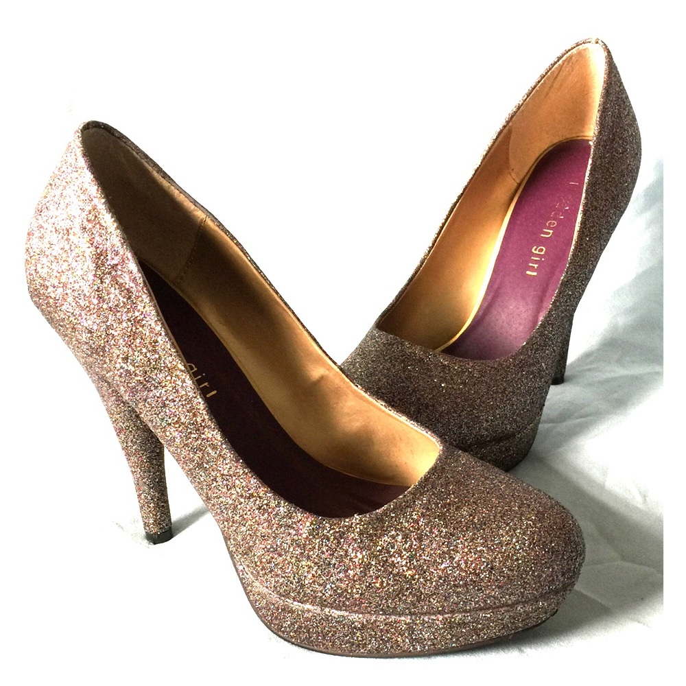 Super fun and cute Madden Girl Glitter pumps