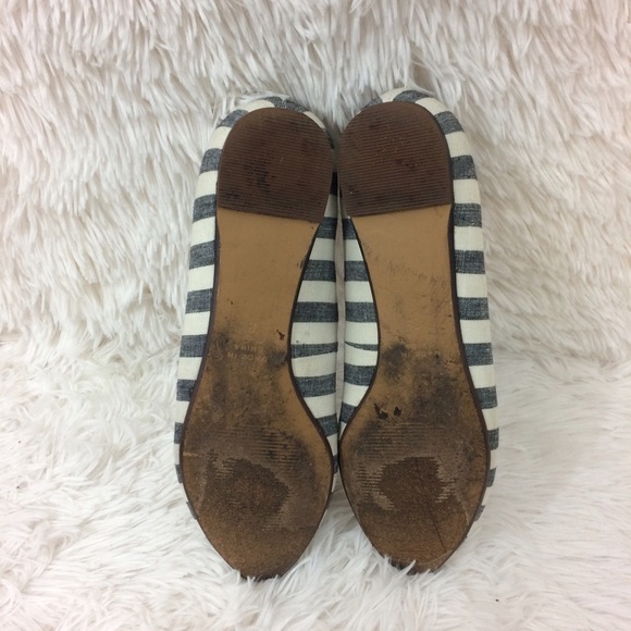Madewell Shoes - MADEWELL blue+cream porch stripe skimmer flats Madewell Shoes - MADEWELL blue+cream porch stripe skimmer flats