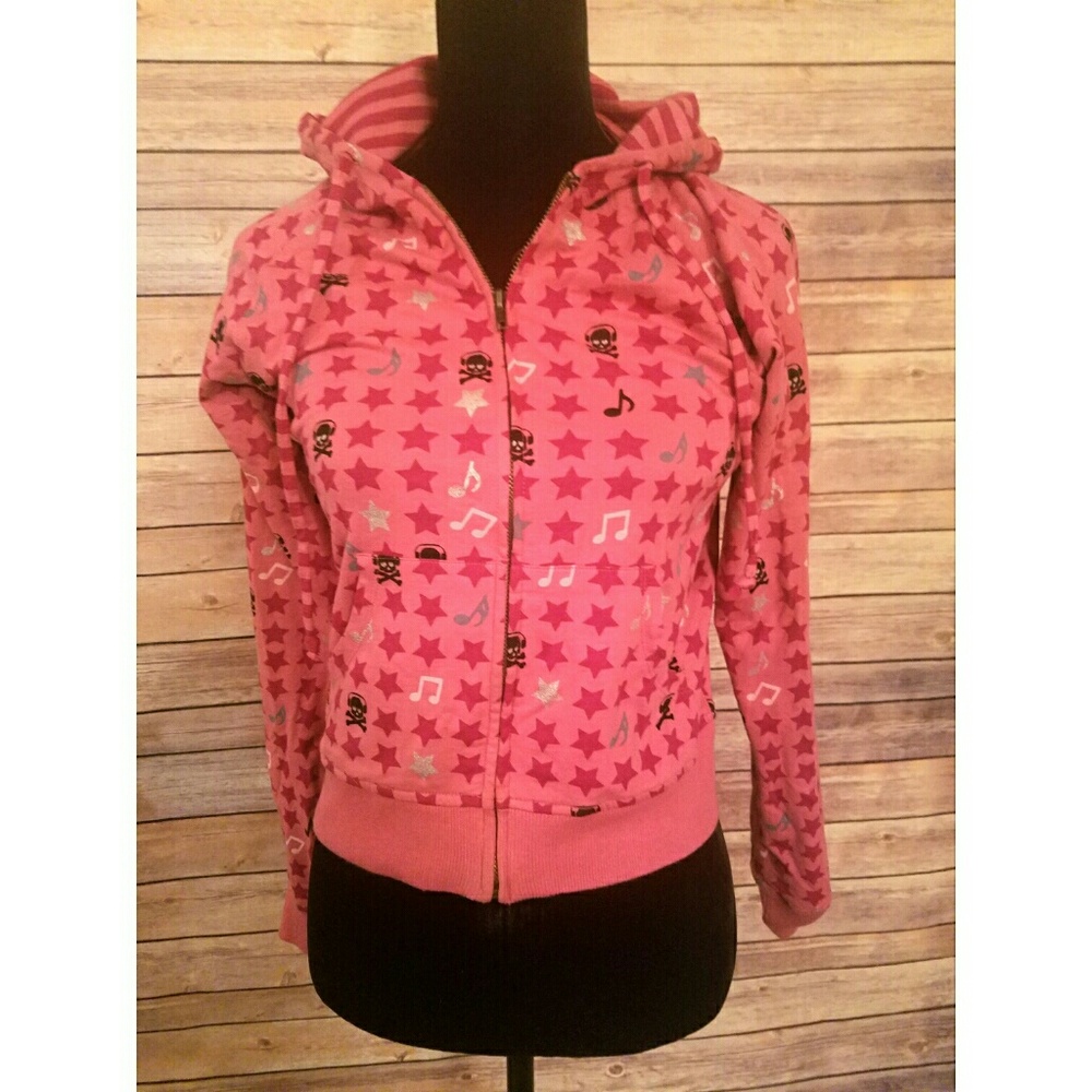 Peachie Keen Pink Zip Up Hoodie