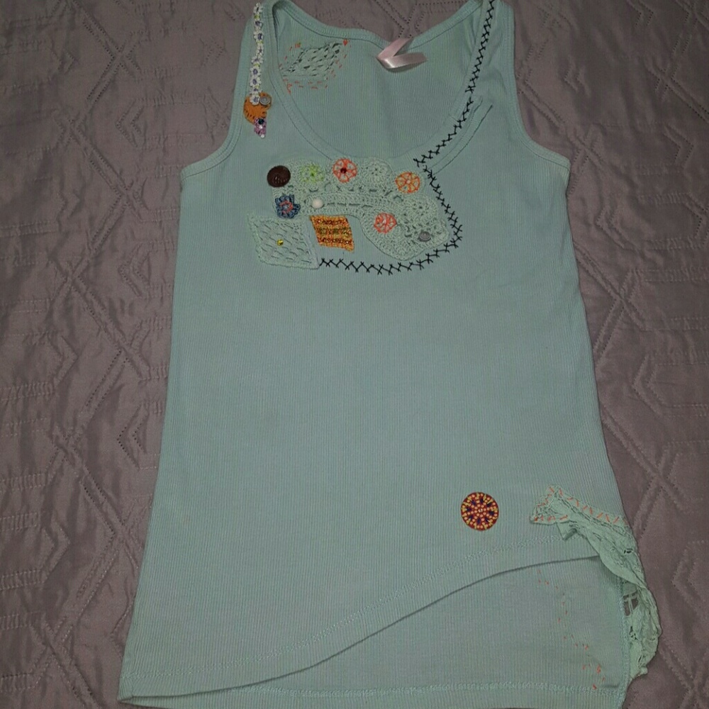 Urban Outfitters Sparkle and Fade Embellished Tank