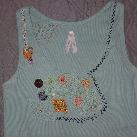 Urban Outfitters Sparkle and Fade Embellished Tank - Picture 2 of 4