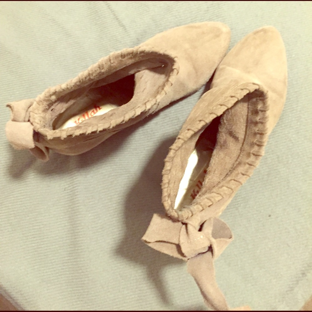 Killah Jenny concealed wedge suede tie booties