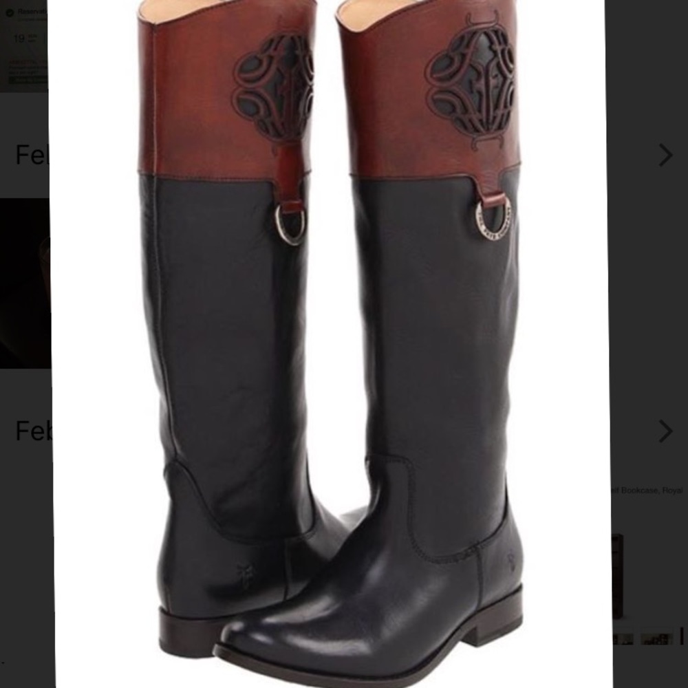 FRYE Melissa Logo boots Size 10