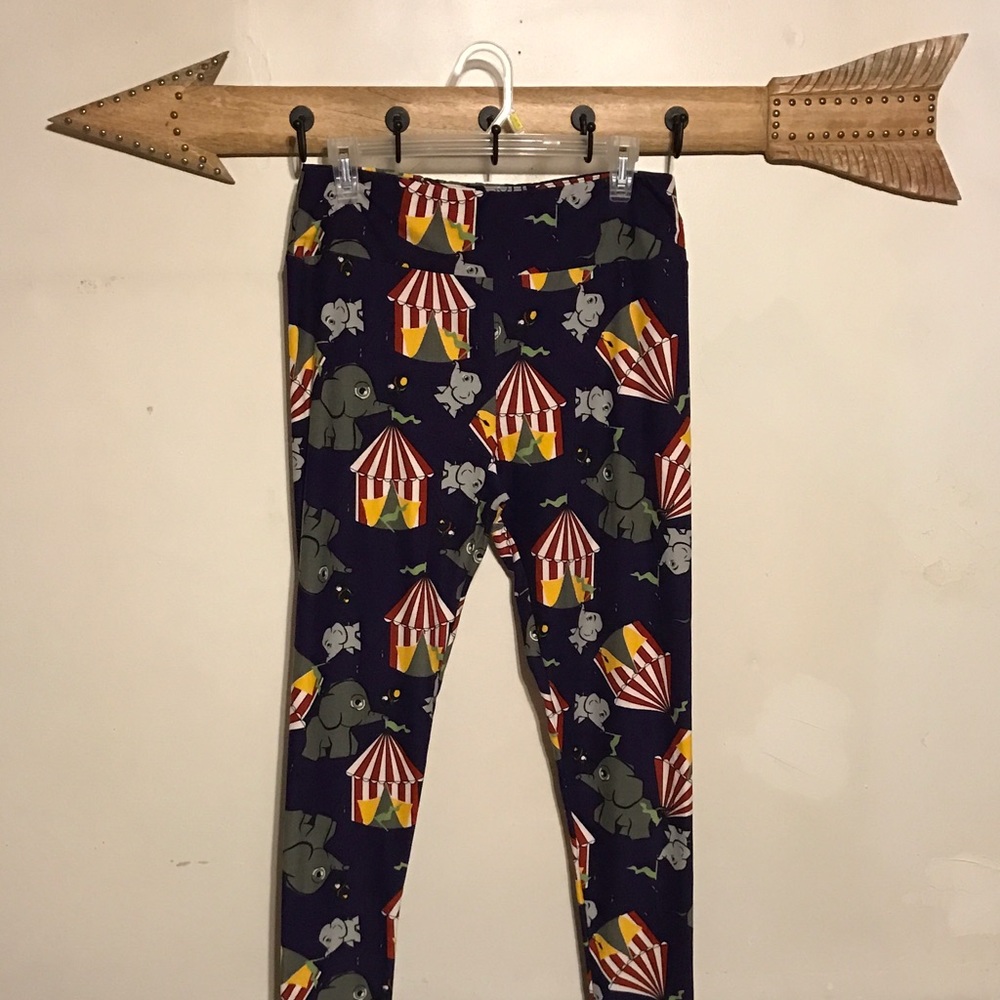 TC NWOT circus elephant LulaRoe leggings
