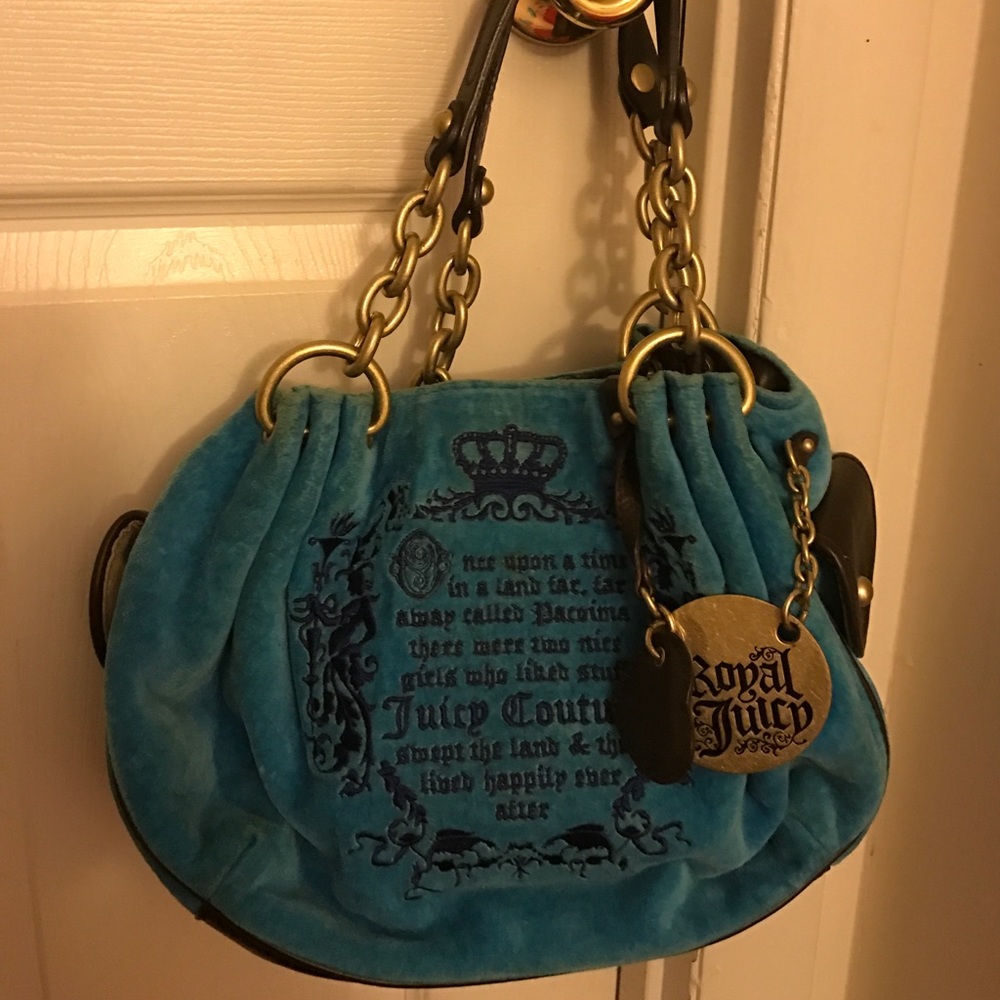 Used Blue Juicy Couture purse