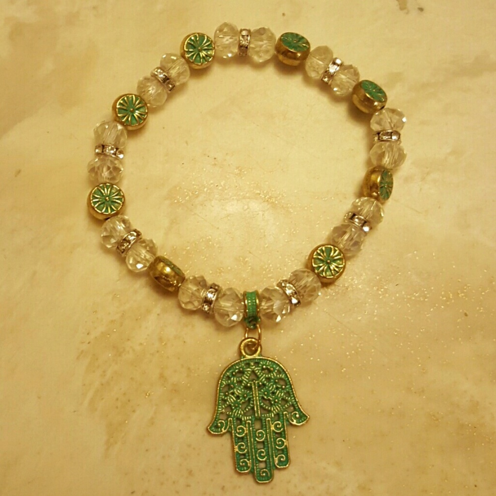 Crystal bracelet green