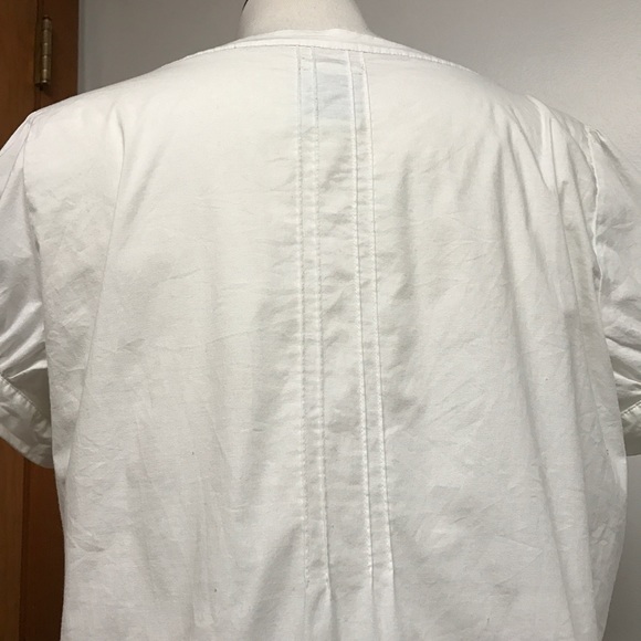 Odille Short Sleeve White Girls' Blouse - Picture 3 of 8