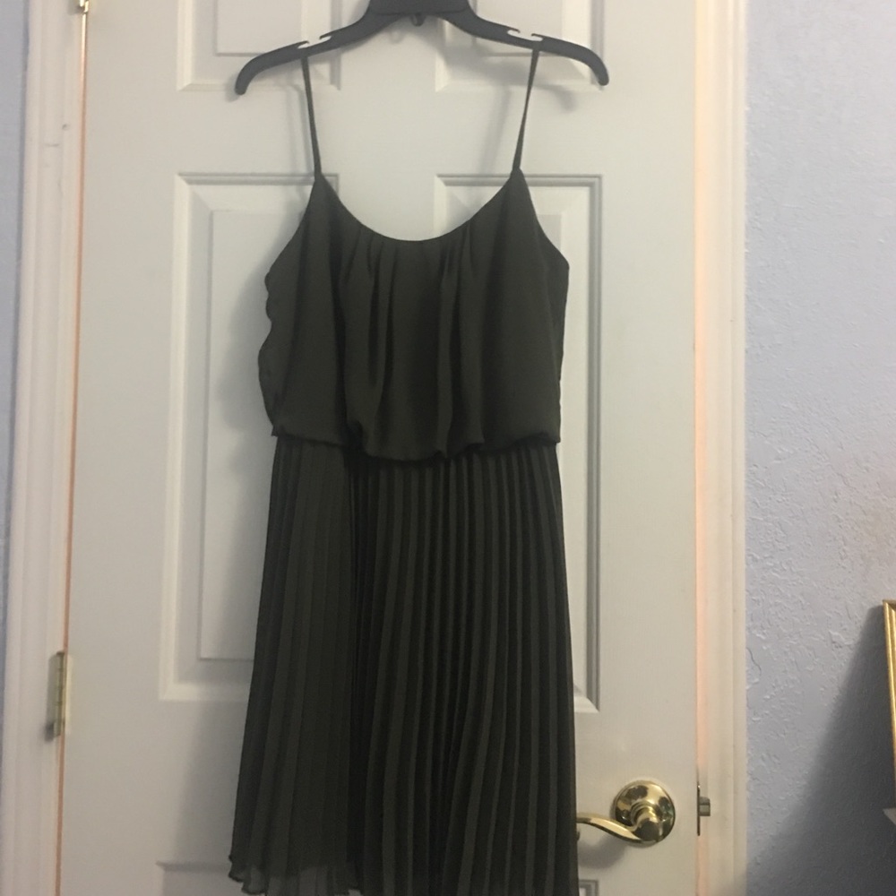 Olive green dress