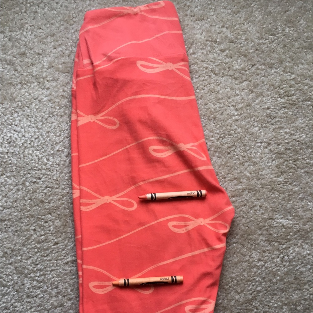 Lularoe Leggings OS NWOT Bows!