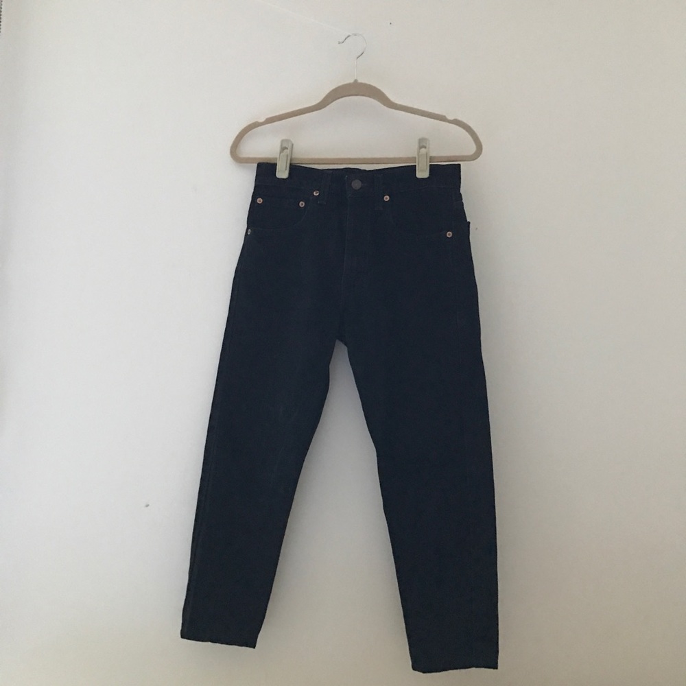 Levi's 505 Black Distressed Jeans