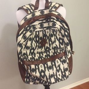 Ikat printed backpack