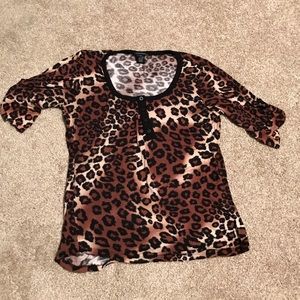 Rue21 leopard print shirt