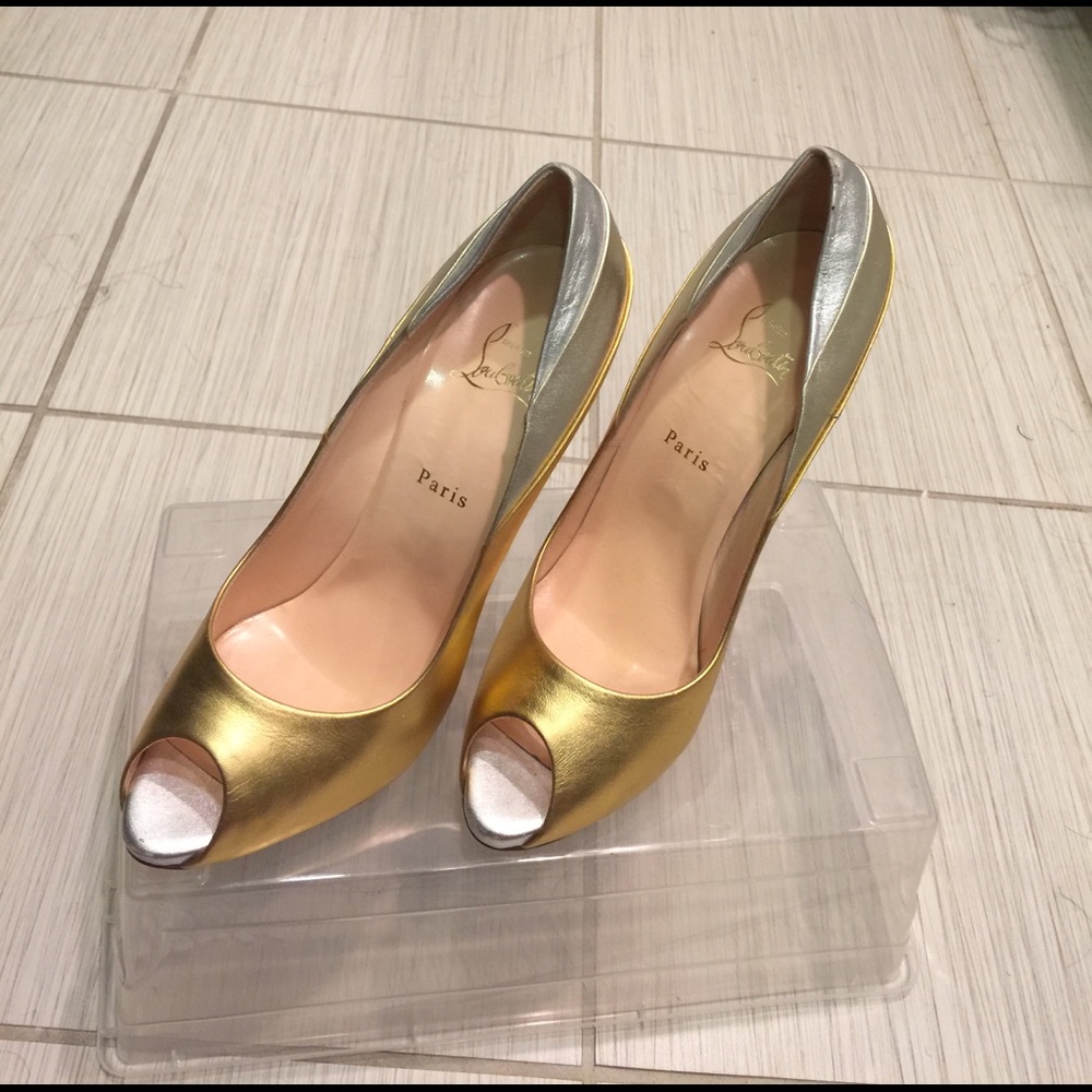 Two Tone Christian Louboutin Shoes