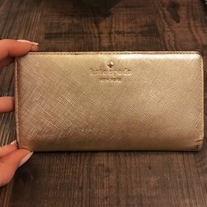 Kate Spade gold wallet
